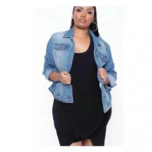 🆕Ashley Vintage Charm Plus-size Jean Jacket 3X🆕